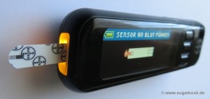 Diabetes Blutzuckermessgerät Bayer Contour next USB Streifenbeleuchtung