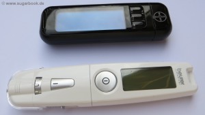 Diabetes Blutzuckermessgerät beurer-GL50 und Bayer Contour next USB nebeneinander